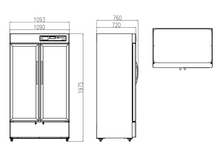 Load image into Gallery viewer, 725L Upright 2-Door Medical Fridge & Lab Refrigerator
