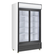 Load image into Gallery viewer, Double Door Display Beverage Cooler Merchandiser Refrigerator