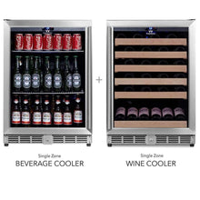 Load image into Gallery viewer, Under Counter Beverage and Wine Cooler