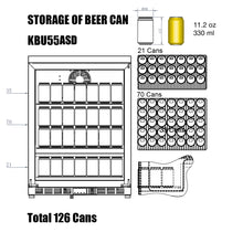 Load image into Gallery viewer, 24 Inch Outdoor Beer Fridge Cooler With Solid Stainless Steel Door
