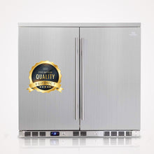 Load image into Gallery viewer, Double Door Beer Cooler Fridge, Outdoor Beverage Drinks Center KBU56ASD