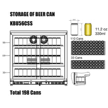 Load image into Gallery viewer, KBU56ASD kingsbottle outdoor patio beverage cooler drink center