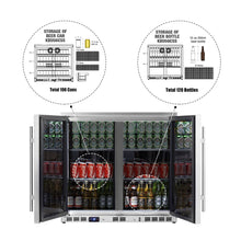 Load image into Gallery viewer, 36" Beverage Cooler with Heating Glass 2-Door