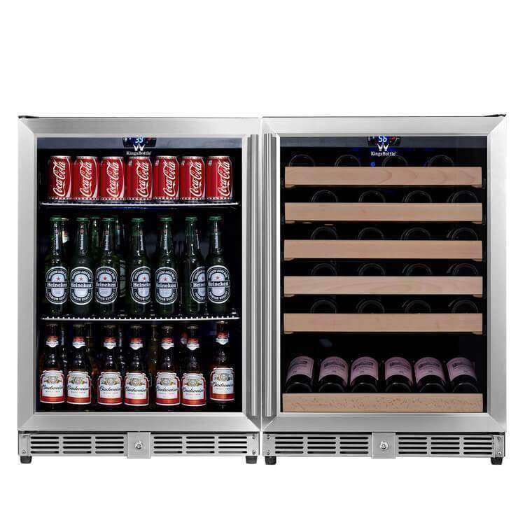 Under Counter Beverage and Wine Cooler Combo Order from KingsBottle