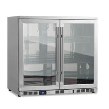 Load image into Gallery viewer, 2-Door under counter beverage cooler with heating glass
