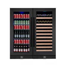 Load image into Gallery viewer, 56&quot; Upright Wine and Beverage Cooler Fridge COMBO
