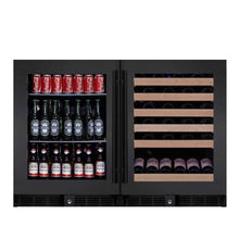 Load image into Gallery viewer, Under Counter Beverage and Wine Cooler Combo
