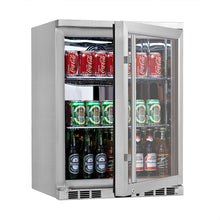 Load image into Gallery viewer, 24&quot; Under Counter Beer Cooler Drinks With Heating Glass Door
