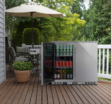 Load image into Gallery viewer, Double Door Beer Cooler Fridge, Outdoor Beverage Drinks Center KBU56ASD
