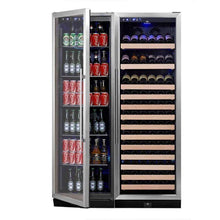 Load image into Gallery viewer, Upright Beer Wine Cooler Combo KBU170COMBO-BW2 Kingsbottle Brand
