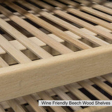 Load image into Gallery viewer, wine friendly beech wood shelves
